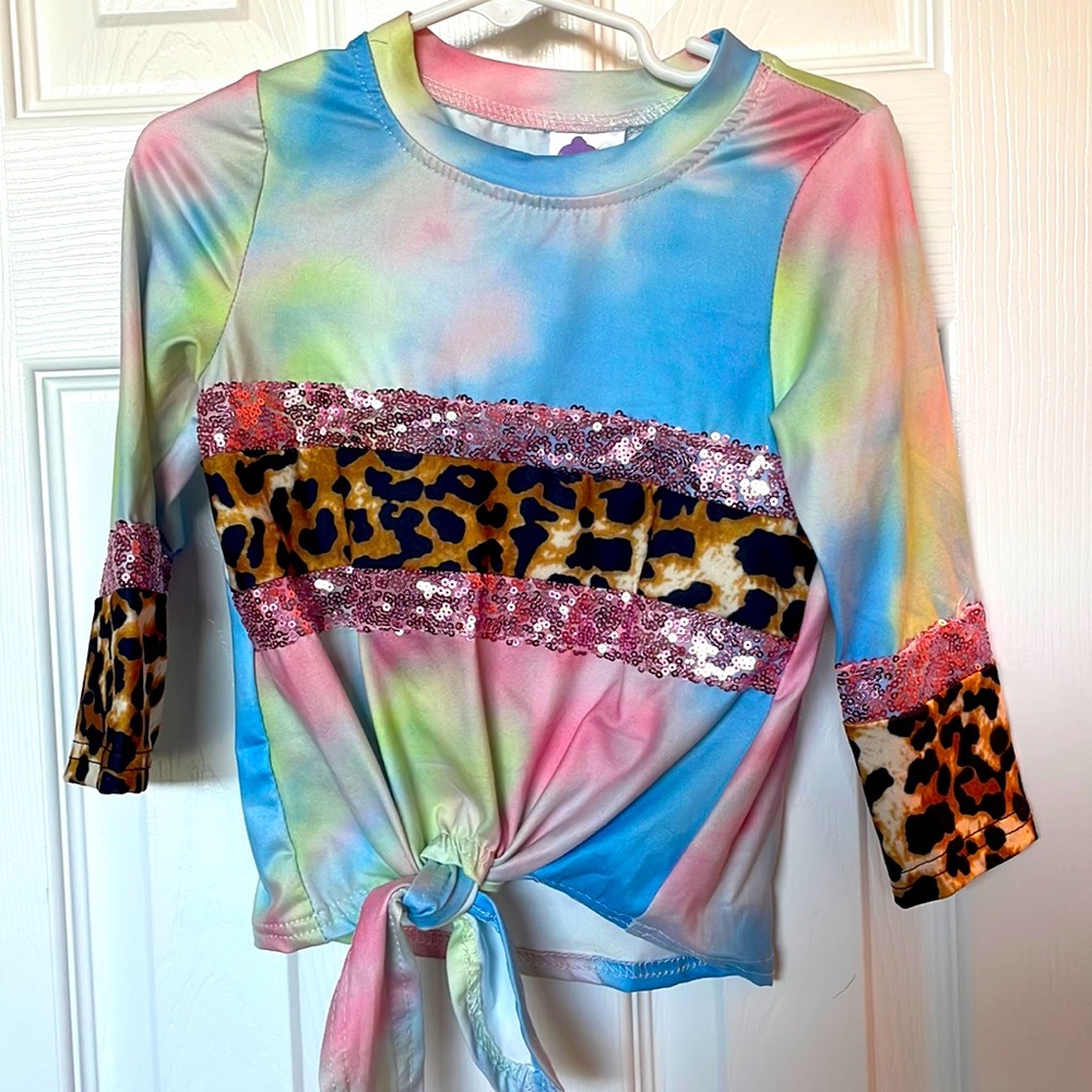 NWOT Long Sleeve Boutique Top Sz 12 months, 2 & 3
